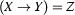 (X\to Y)=Z