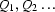 Q_1,\,Q_2\,\ldots