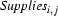 {\it
Supplies}_{i,j}