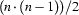 (n \cdot (n-1))/2