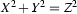 {X^2+Y^2=Z^2}