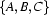 \{A,B,C\}