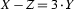 X-Z = {3\cdot Y}